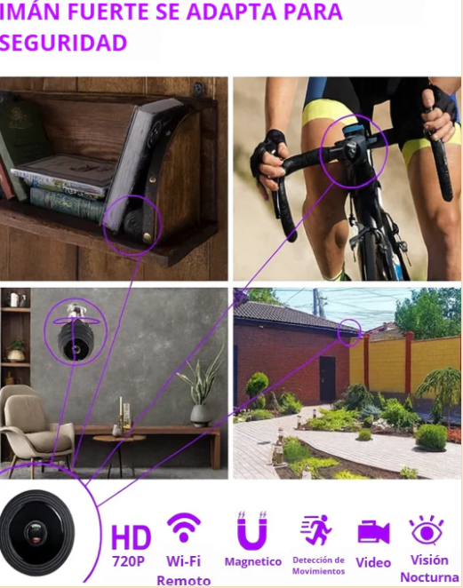 Mini Cámara WiFi Full HD — Combo , Tu tercer ojo en HD 👁️📹