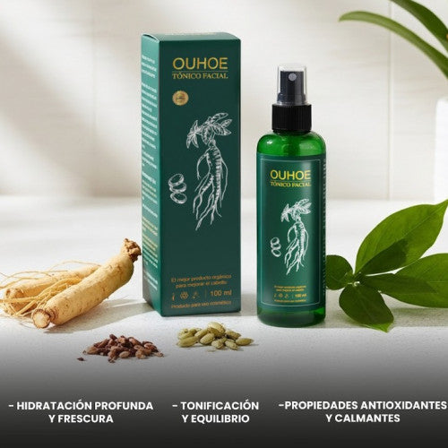 “OUHOE TÓNICO FACIAL – Hidratación Orgánica y Frescura Natural– Tonificación y Equilibrio para tu piel”