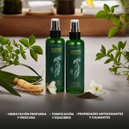 “OUHOE TÓNICO FACIAL – Hidratación Orgánica y Frescura Natural– Tonificación y Equilibrio para tu piel”