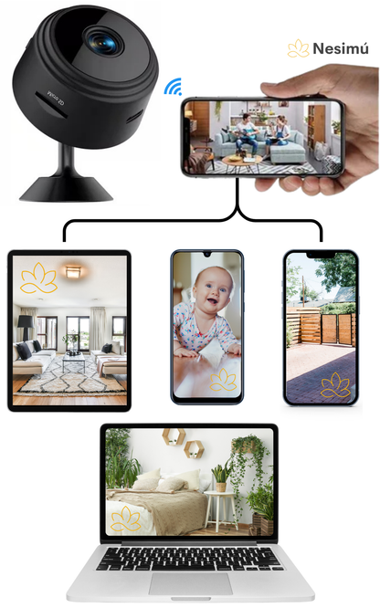 Mini Cámara WiFi Full HD — Combo , Tu tercer ojo en HD 👁️📹