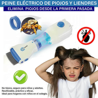 PEINE ELÉCTRICO PARA PIOJOS Y LIENDRES 🌟🌟 + ENVÍO GRATIS