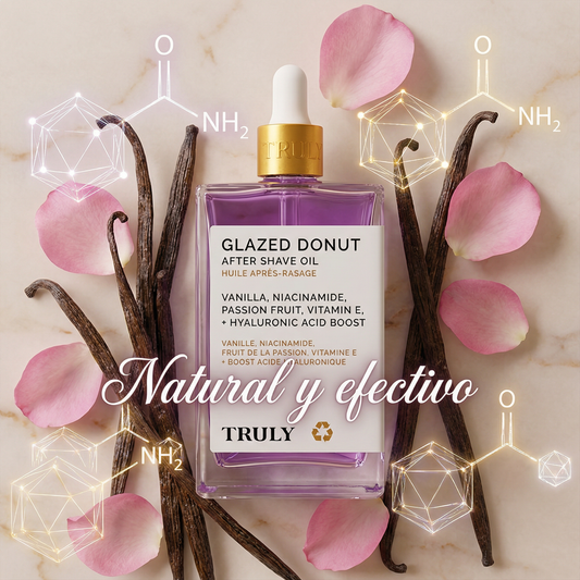 Truly: Aceite Glazed Donut para después del afeitado