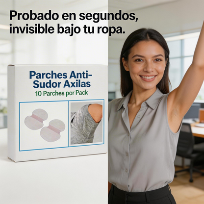 Confianza sin manchas, todos los días — 10 parches por pack.